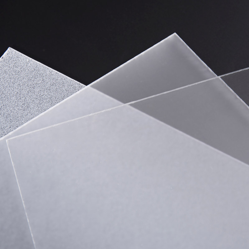 Ensidig frostad akrylark